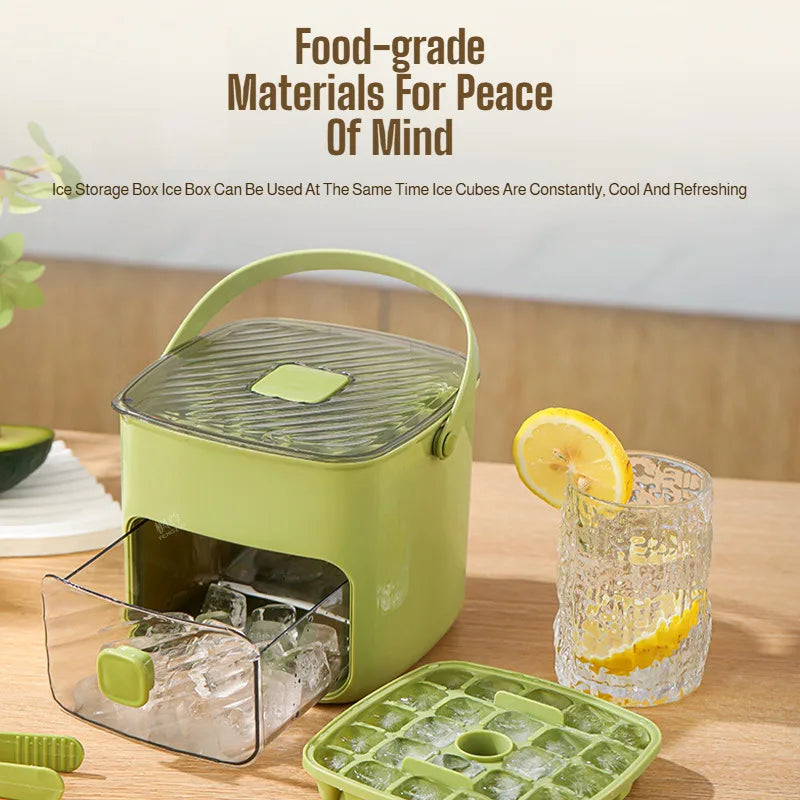 New 48 Grid Ice Cube Mold Reusable Refrigerator Ice Maker One-touch Easy Release Homemade Ice Cube Tray Mold for Summer